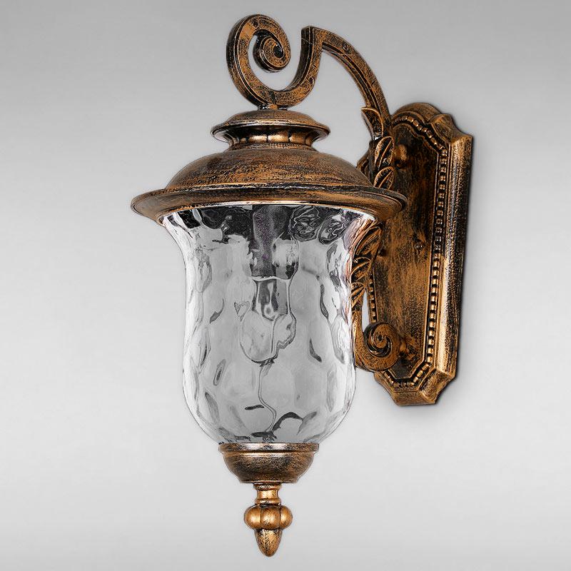 Вуличний настінний світильник LS-18048-M-W Золото