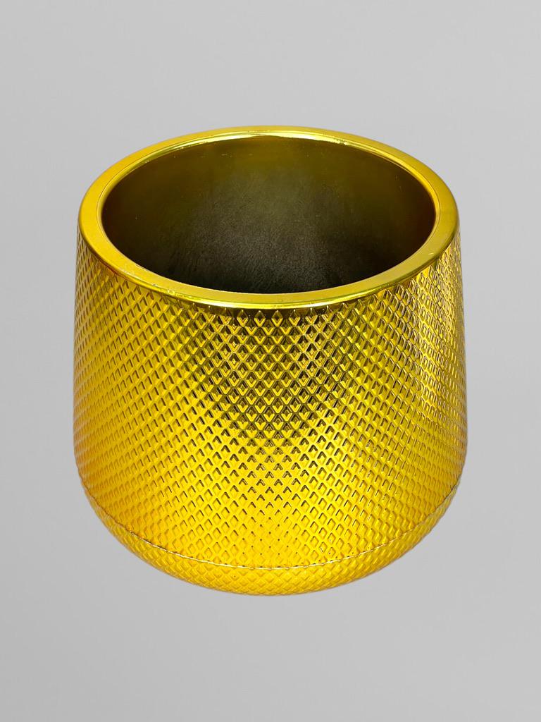 Горшок для цветов и растений 23 см Золотой (Г11011) - фото 3 Горшок для цветов и растений 23 см Золотой (Г11011) - фото 3