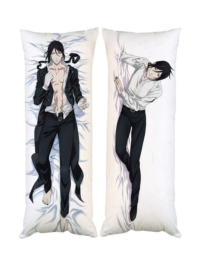 Подушка дакимакура Себастьян Темный Дворецкий декоративная ростовая для обнимания 30x60 см двусторонняя (1833996875)