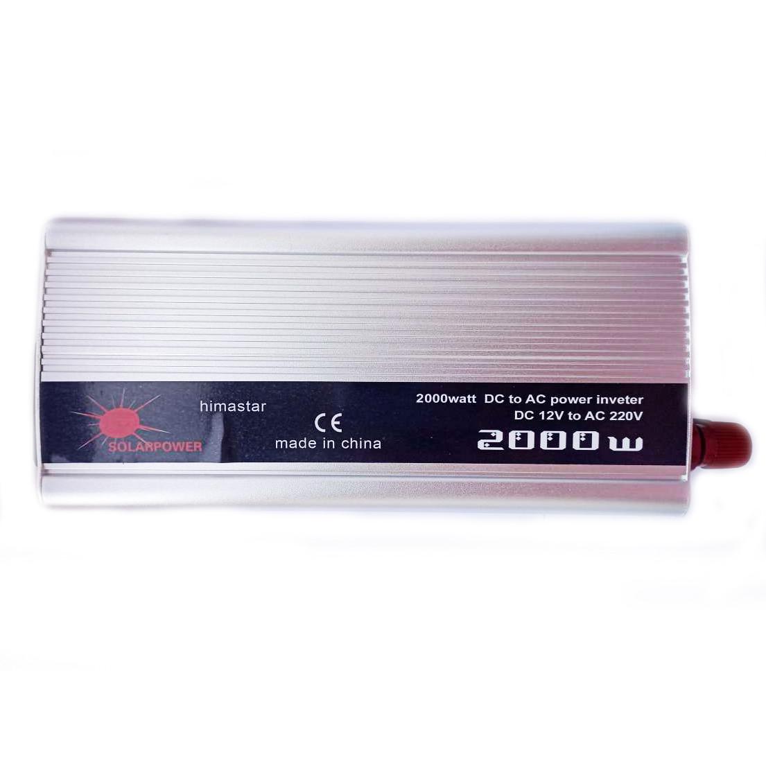 Автомобільний інвертор Himastar Solar Power Inverter 003 c 12V на 220V 2000W модифікована синусоїда Silver (11036) - фото 2