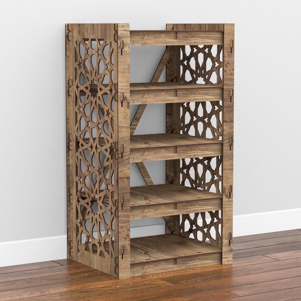 Комод в комнату деревянный Hexagonica Arabic на 4 ящика серые корзины 750х413х345 мм (111524) Комод в комнату деревянный Hexagonica Arabic на 4 ящика серые корзины 750х413х345 мм (111524)