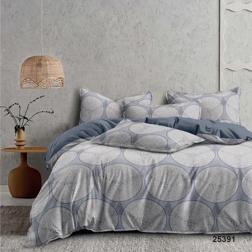 Комплект постільної білизни Viluta 25391 з простирадлом на резинці двоспальний (1777)