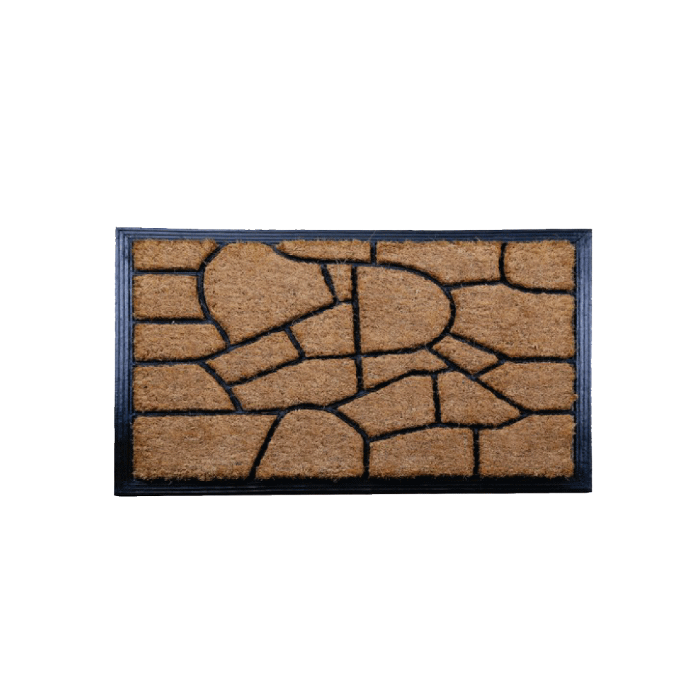 Придверный кокосовый коврик Гоби на резиновой основе 400х600 мм