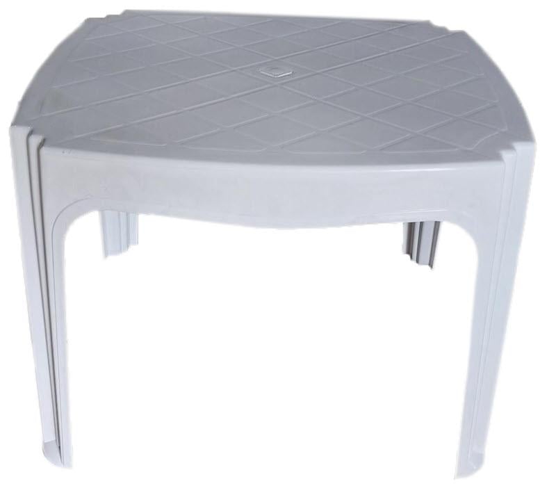 Столик пластиковий Моно до шезлонгу Білий (26004563) - фото 3