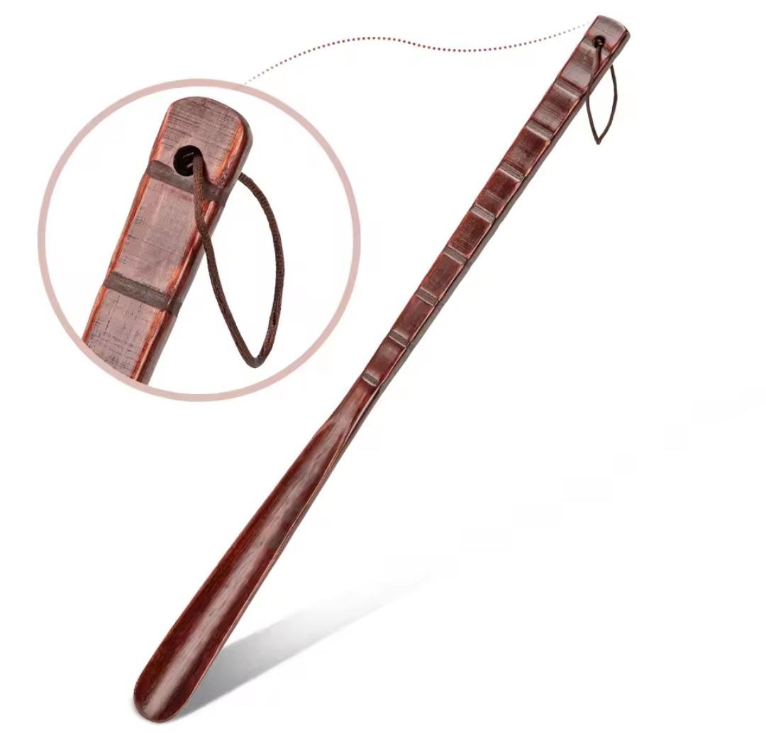 Лопатка деревянная для обуви Темно-коричневая 55 см (55055) - фото 6