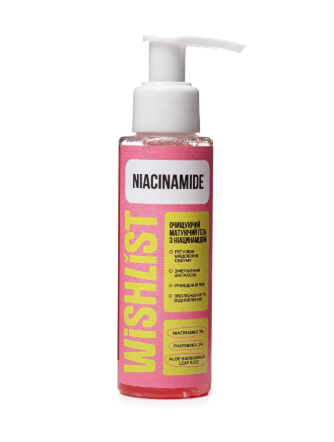 Гель очищувальний матуючий Wishlist Cleansing Matifying Gel Niacinamide з Ніацінамідом 100 мл (WL-02-245)