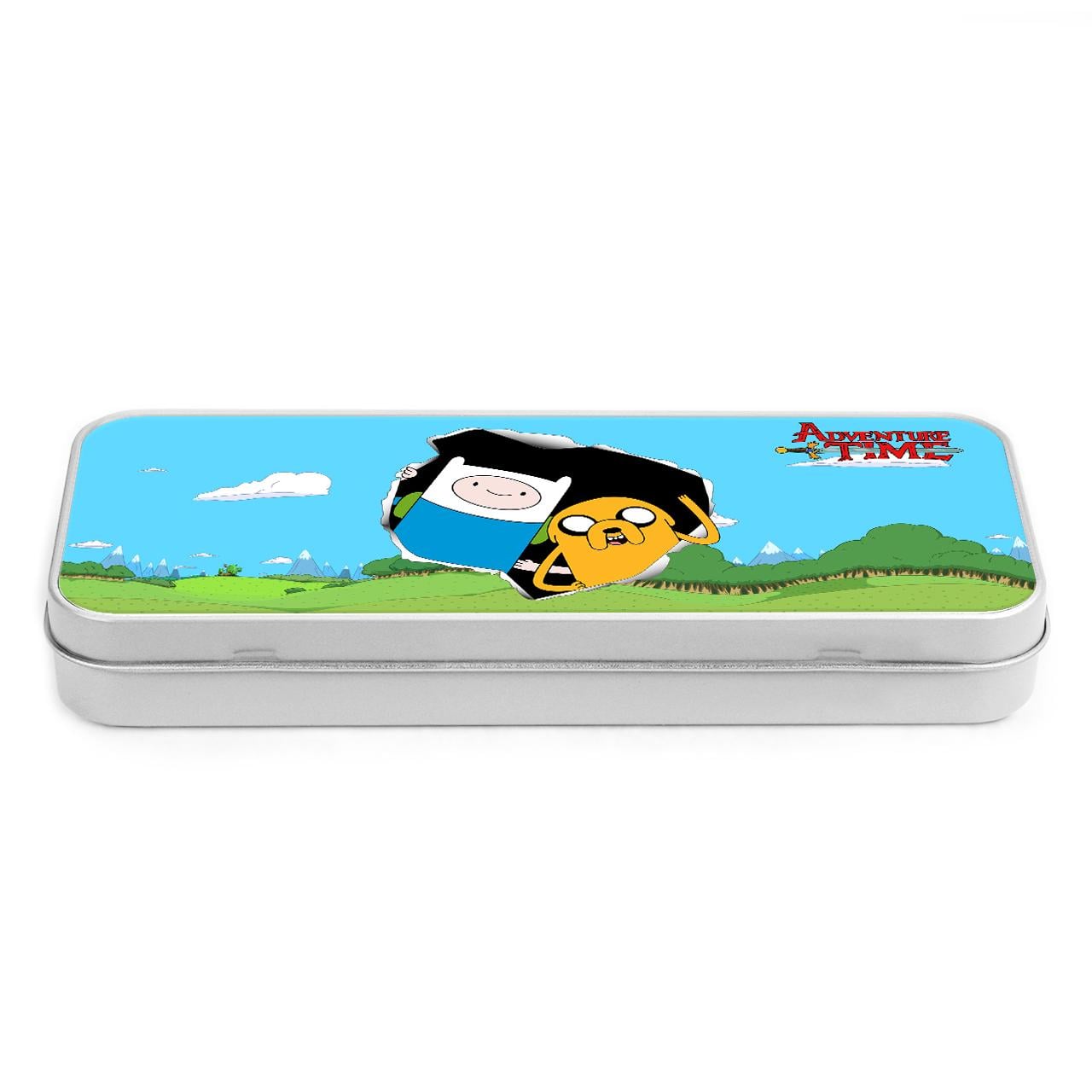 Пенал школьный Финн и Джейк пес Adventure Time Серебряный (34408-1581-SR)