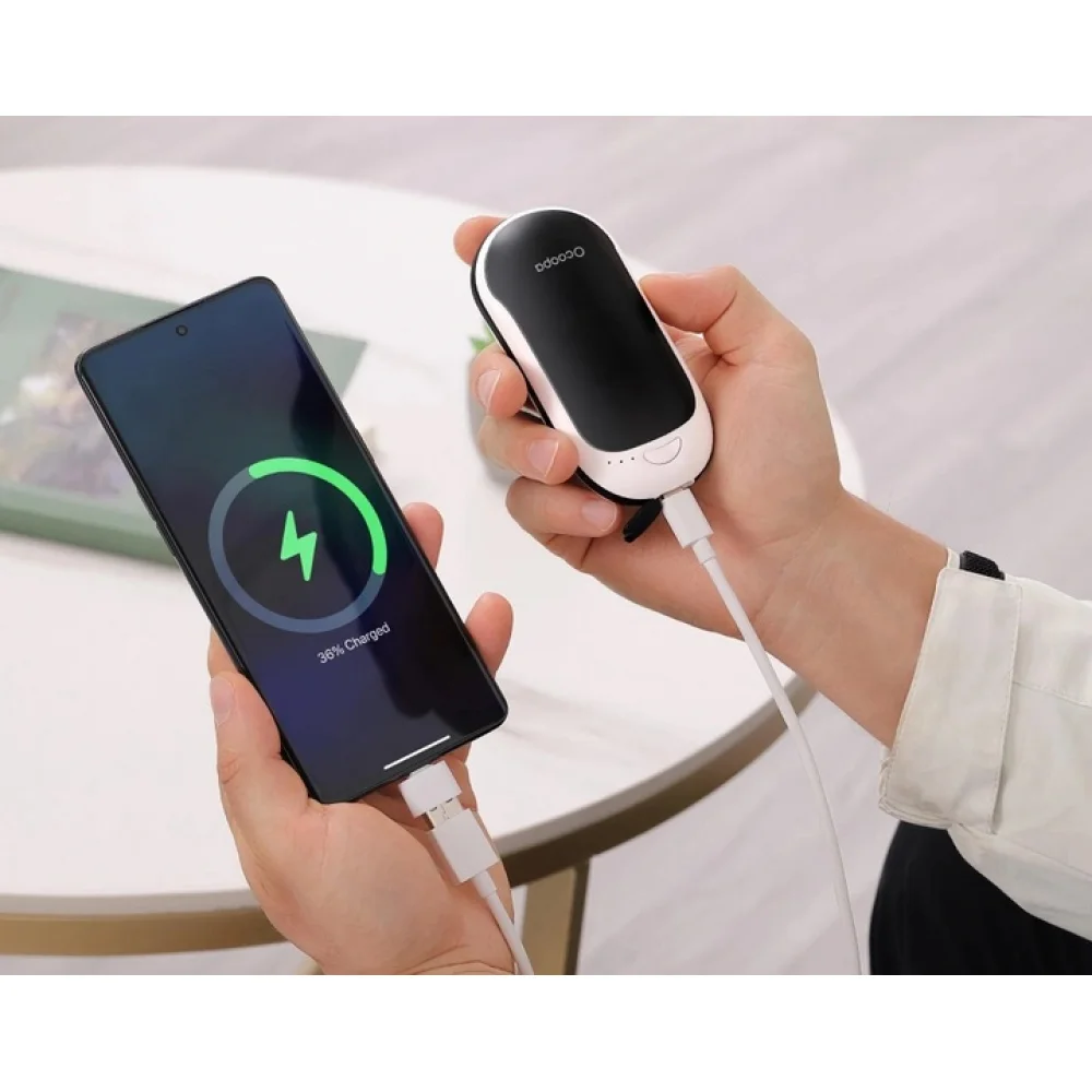 Повербанк-грелка Ocoopa Power Delivery Heater Hotpal PD 5000 mAh Розово-белый - фото 3 Повербанк-грелка Ocoopa Power Delivery Heater Hotpal PD 5000 mAh Розово-белый - фото 3