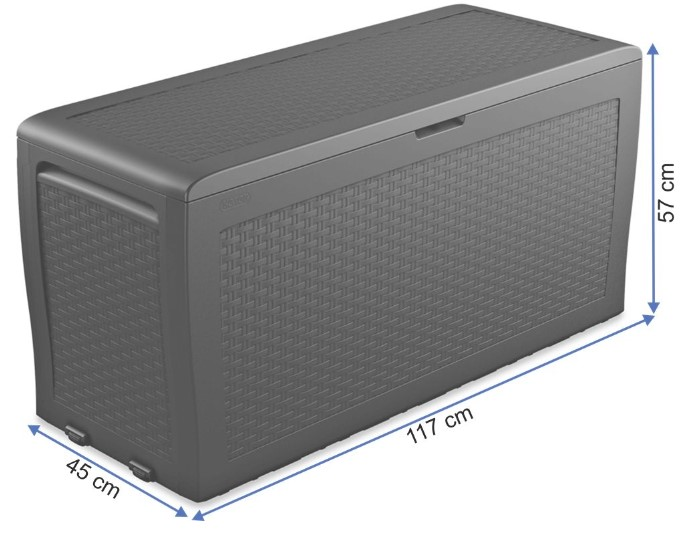 Ящик садовий для зберігання інвентарю Keter Samoa Rattan Box 270 л (CNT00008913) - фото 3