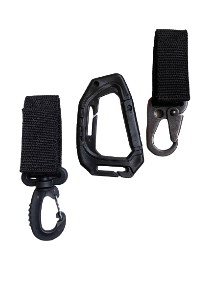 Набір карабінів на стропі Чорний