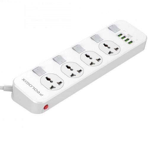 Подовжувач мережний ProLogix Premium PR-SC4408W з вимикачем Білий