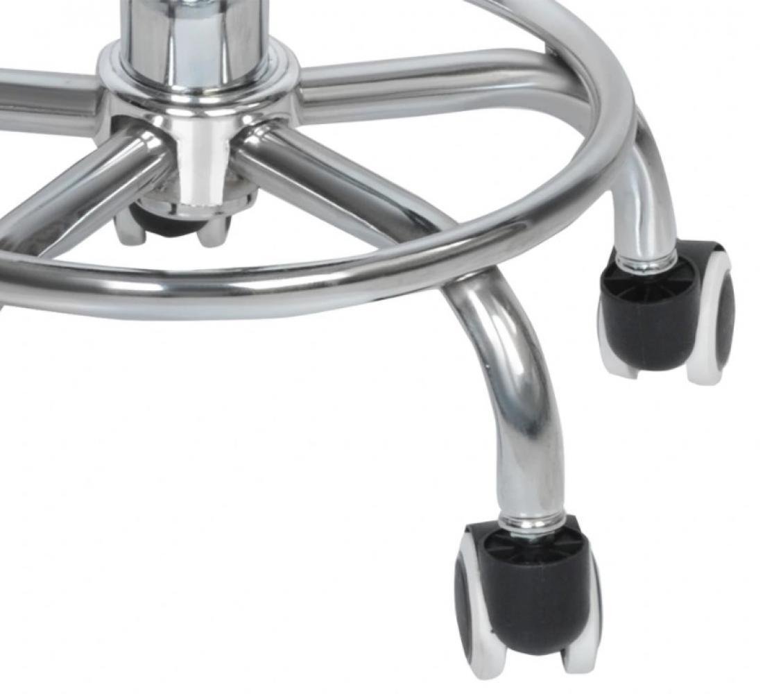 Кресло-табурет на колесах Bonro B-496 круглое из экокожи до 120 кг Черный (132-76-42300109) - фото 5 Кресло-табурет на колесах Bonro B-496 круглое из экокожи до 120 кг Черный (132-76-42300109) - фото 5