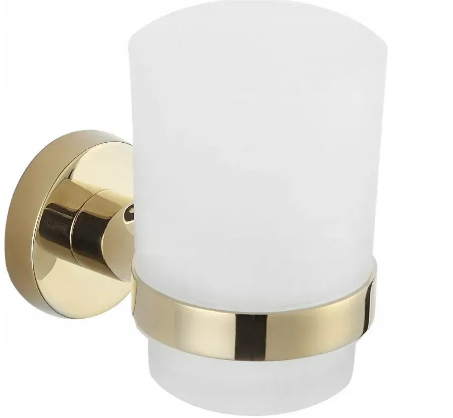 Стакан для зубных щеток VBI Venus настенный Золотой (RM-VBI-040004GL)