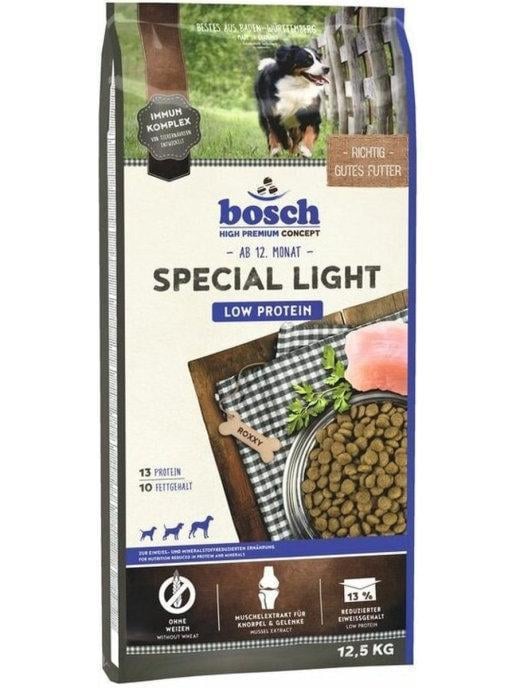 Корм для собак Bosch HPC Special Light з пониженим вмістом білка 12,5 кг - фото 1 Корм для собак Bosch HPC Special Light з пониженим вмістом білка 12,5 кг - фото 1