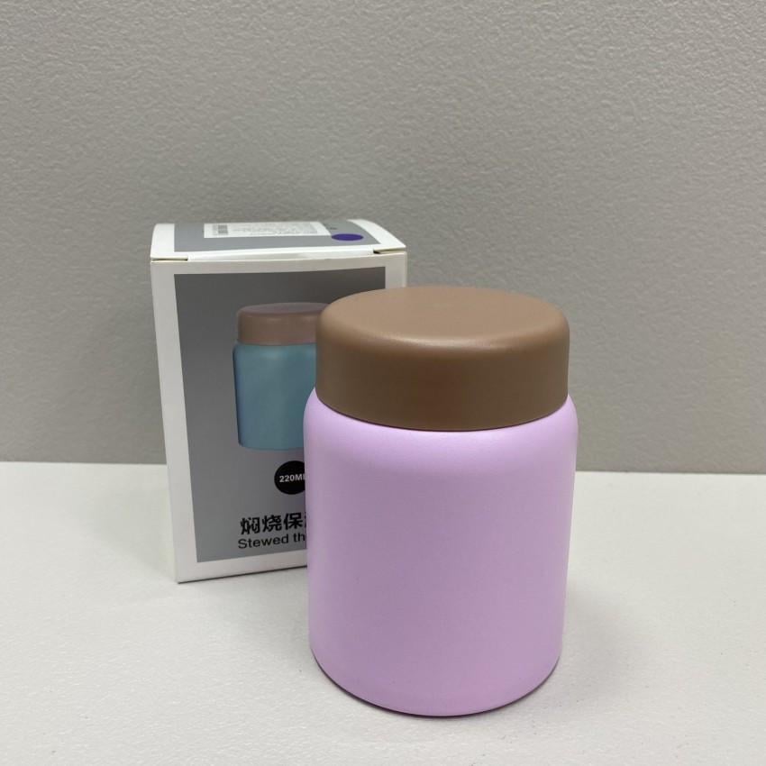 Термос дитячий харчовий Stenson MT-4567-0.22 200 мл Рожевий з коричневим (2135093866)