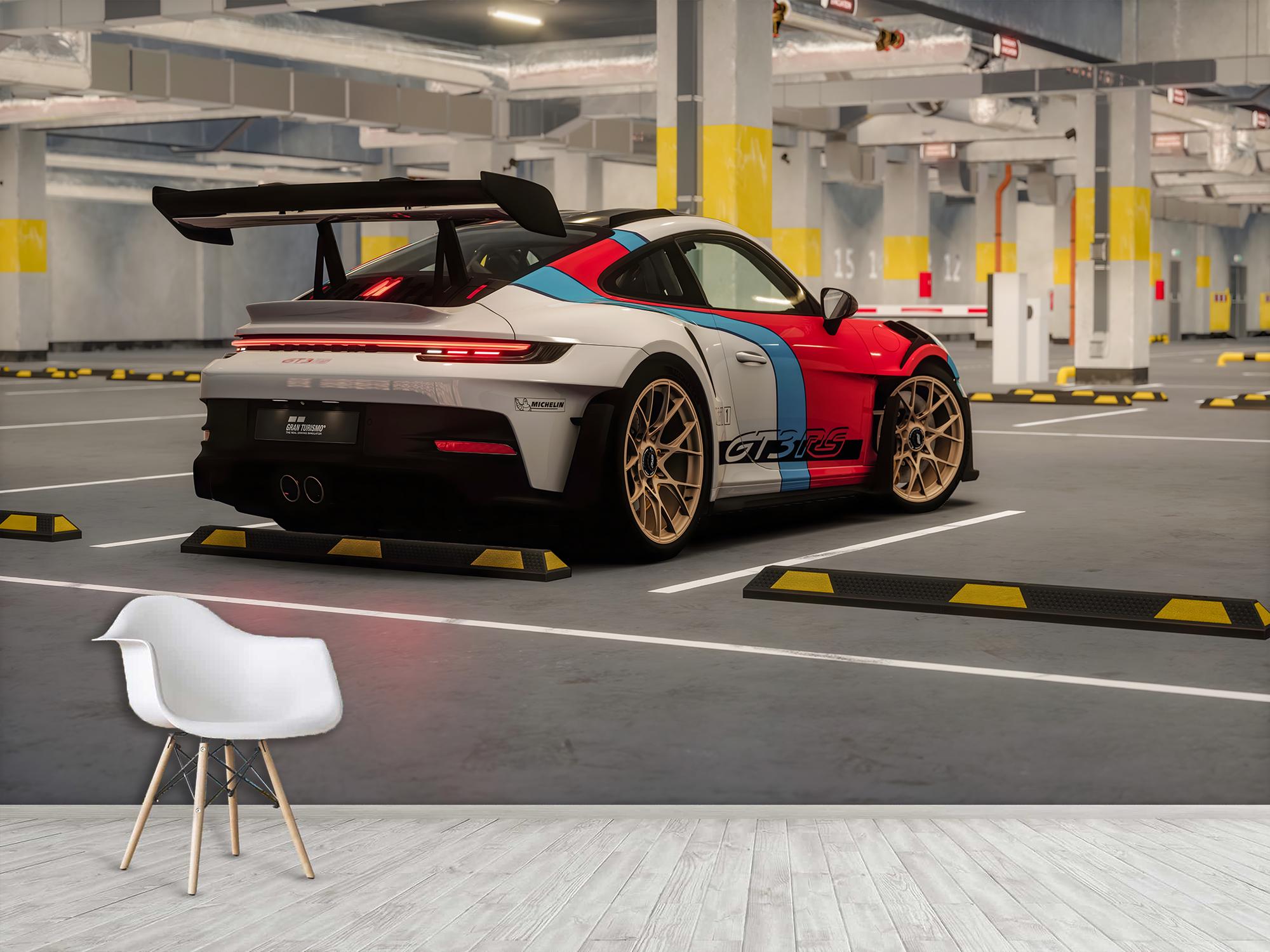 Фотообои 3Д Upstream Porsche GT3RS 245х368 см (S5CAR-015/7)