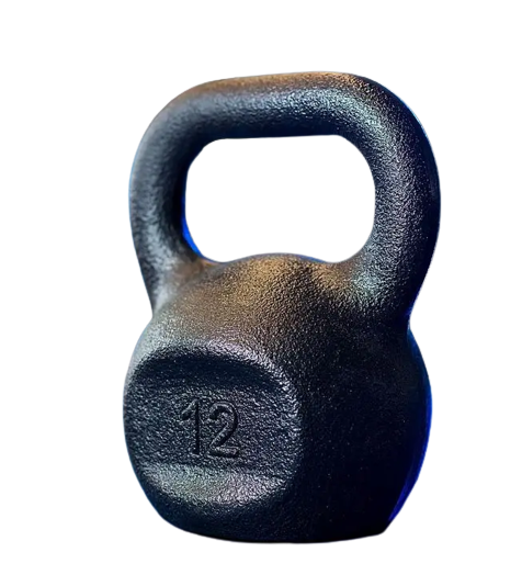 Гиря чавунна RN-SPORT металева 12 кг Чорний (RN-12BL)