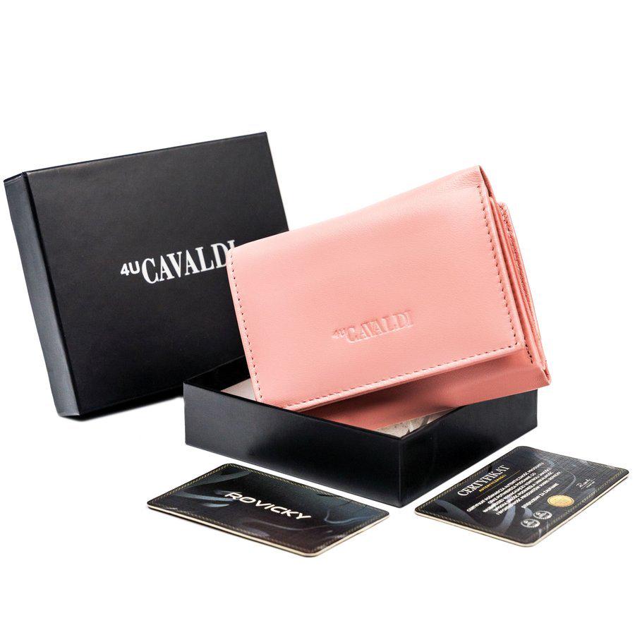 Кошелек женский кожаный 4U CAVALDI RD-17-GCL-6320 Розовый
