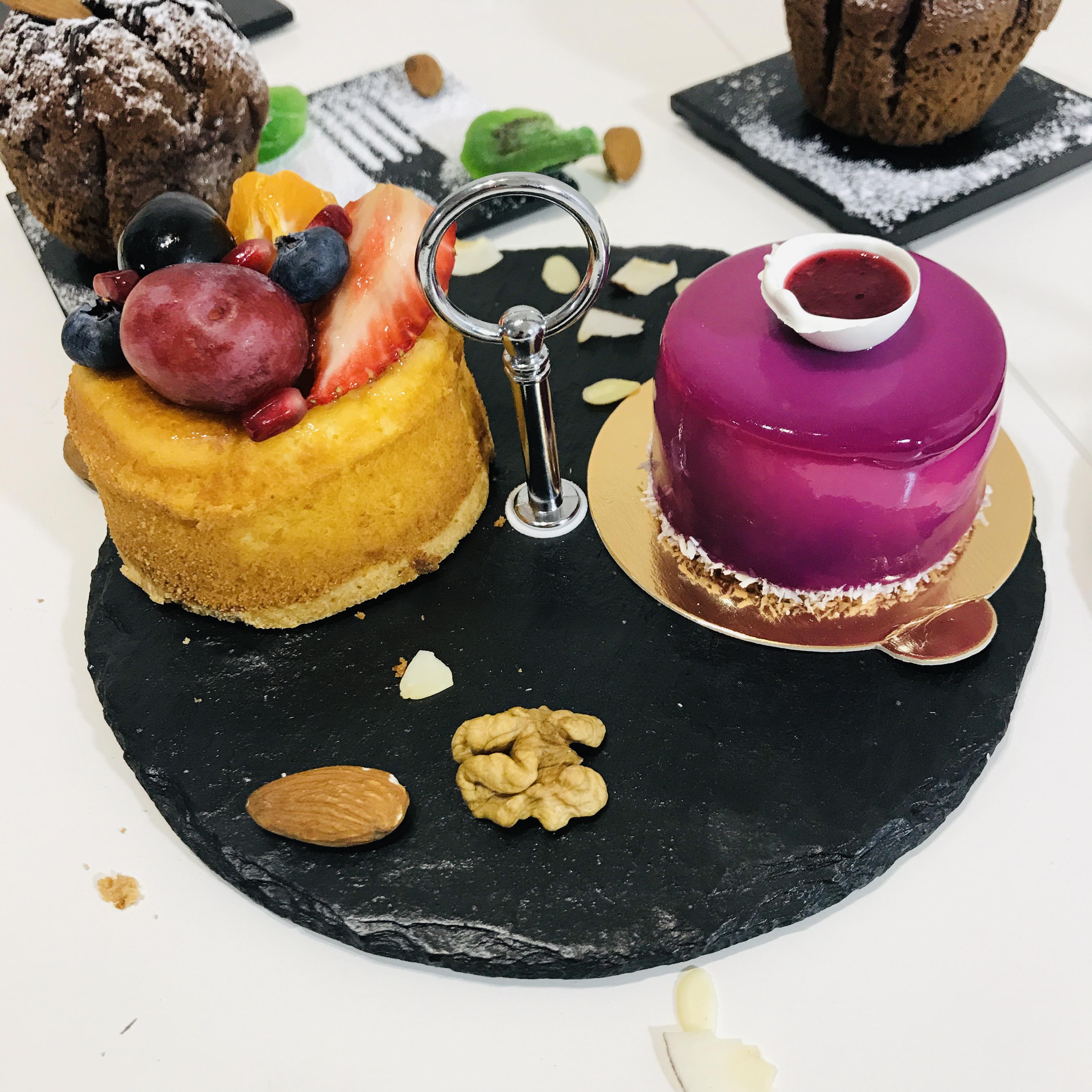 Фруктовница сланцевая 1-о ярусная 19 см круглая (10123347) - фото 3 Фруктовница сланцевая 1-о ярусная 19 см круглая (10123347) - фото 3