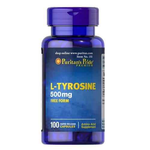 Тирозин Puritan's Pride L-Tyrosine 500 мг 100 капс. (0181)