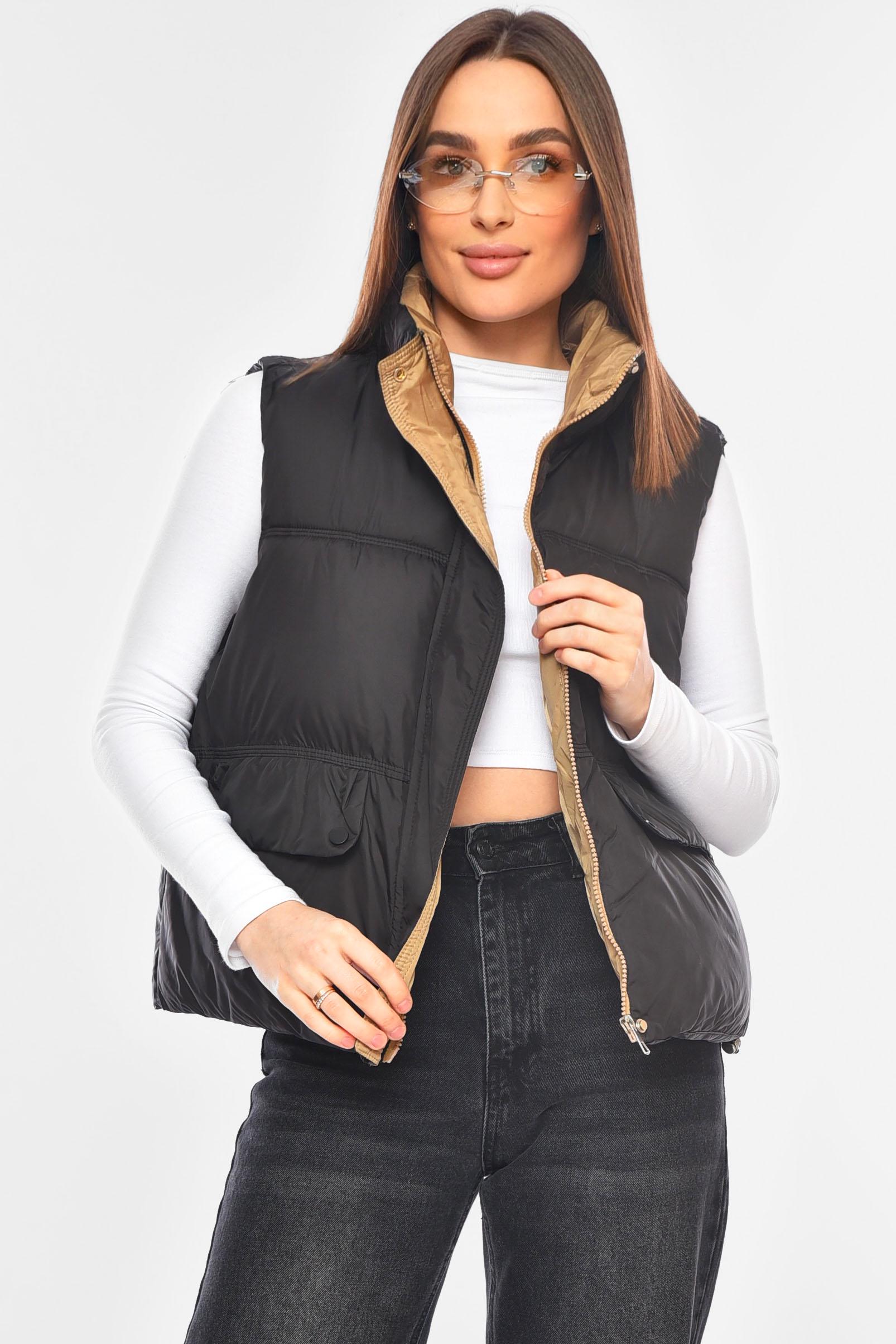 Жилетка жіноча однотонна 200305 L Чорний