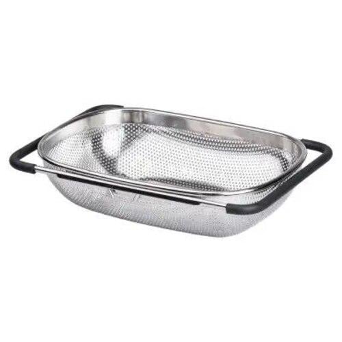 Друшляк сталевий на раковину для миття продуктів 34х23,5х9 см (HP-19-17)