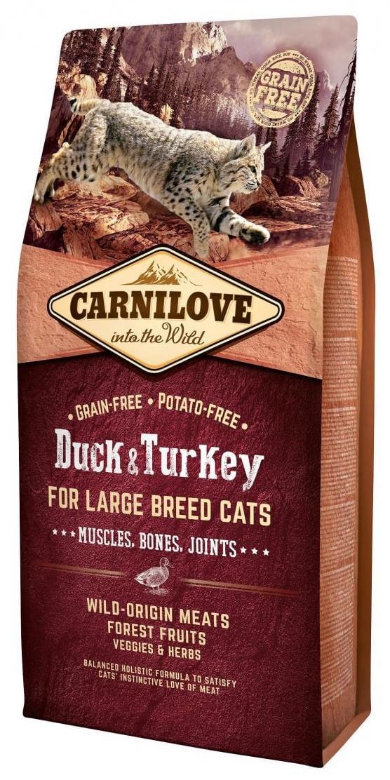 Корм беззерновой для кошек Carnilove Cat Duck & Turkey Large Breed 6 кг (1789920041)