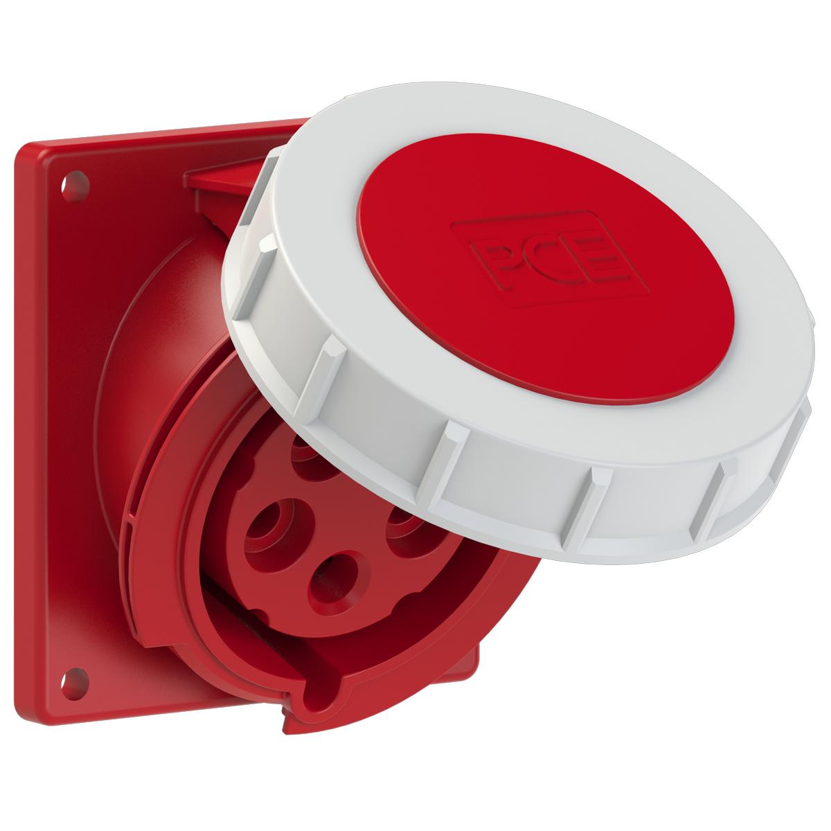 Силова розетка вбудована похила PCE 3P+N+E IP67 32A 400V (4252-6)