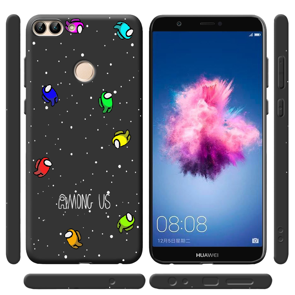 Чехол Boxface Huawei P Smart Among Us Invisible Чорний силікон (32669-bk76-41523) - фото 2