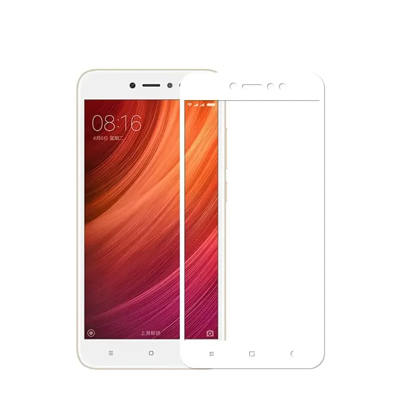 Защитное стекло для Redmi Note 5A полная проклейка экранаWhite