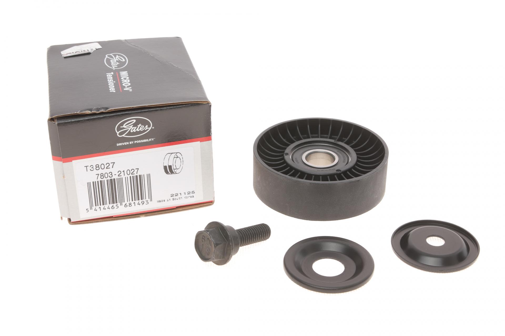 Ролик генератора GATES T38027 Hyundai Santa Fe/Tucson 2.7 V6 01-10 паразитный 83x26 мм