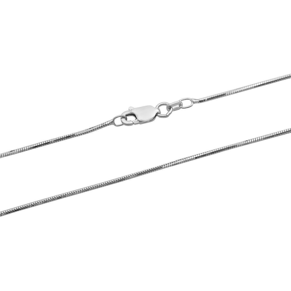 Цепочка серебряная с плетением Змейка 40 см