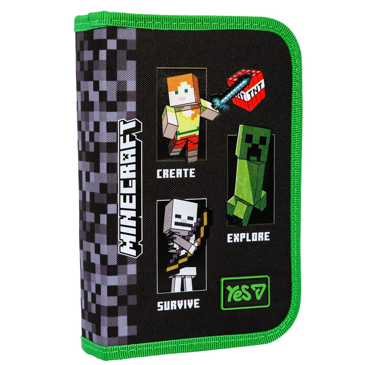 Пенал школьный YES Minecraft жесткий 1 отделение Черный (533733) Пенал школьный YES Minecraft жесткий 1 отделение Черный (533733)