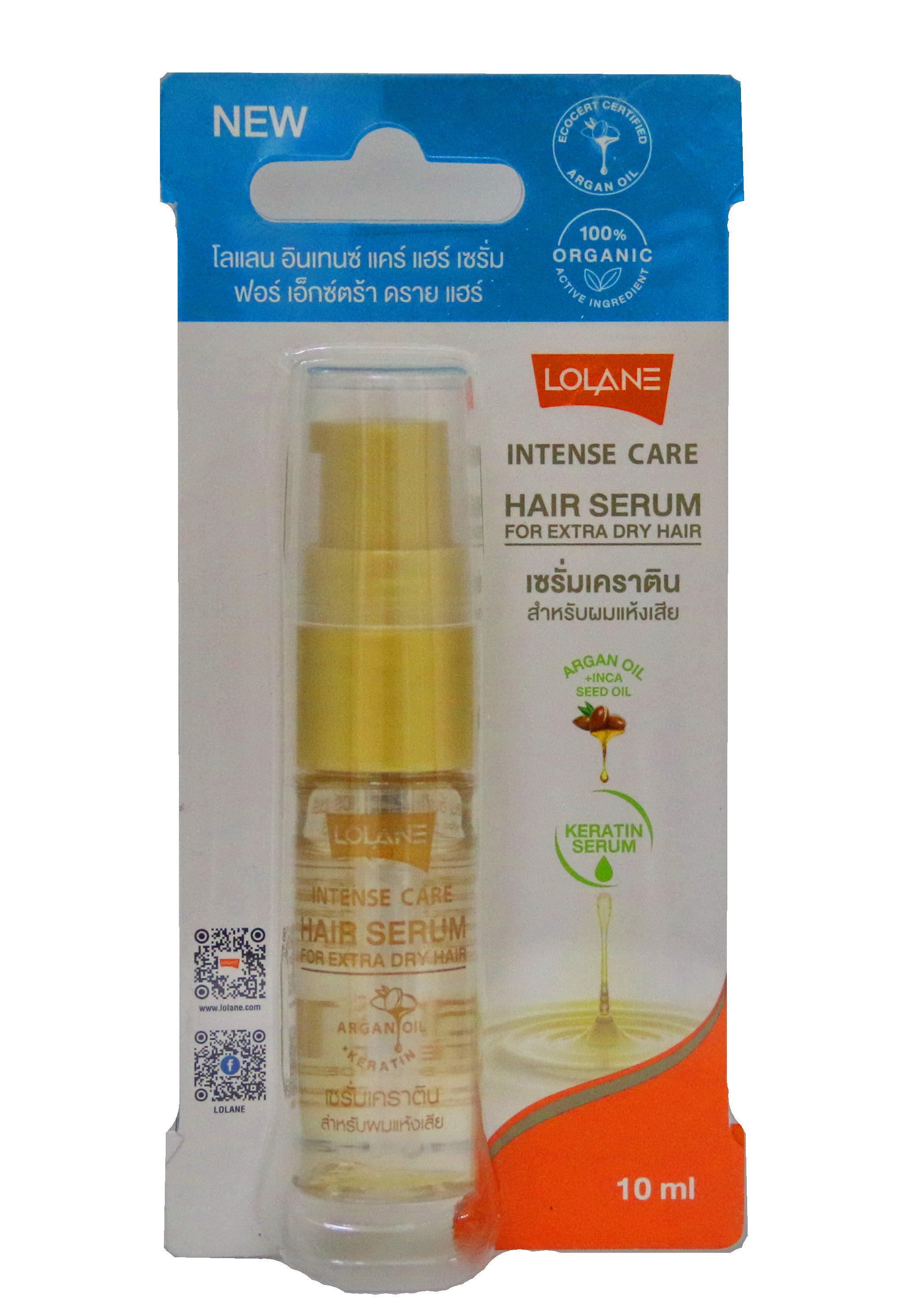 Сыворотка для волос кератиновая Lolane Intense Care с аргановым маслом для сухих волос 10 мл (552269) Сыворотка для волос кератиновая Lolane Intense Care с аргановым маслом для сухих волос 10 мл (552269)