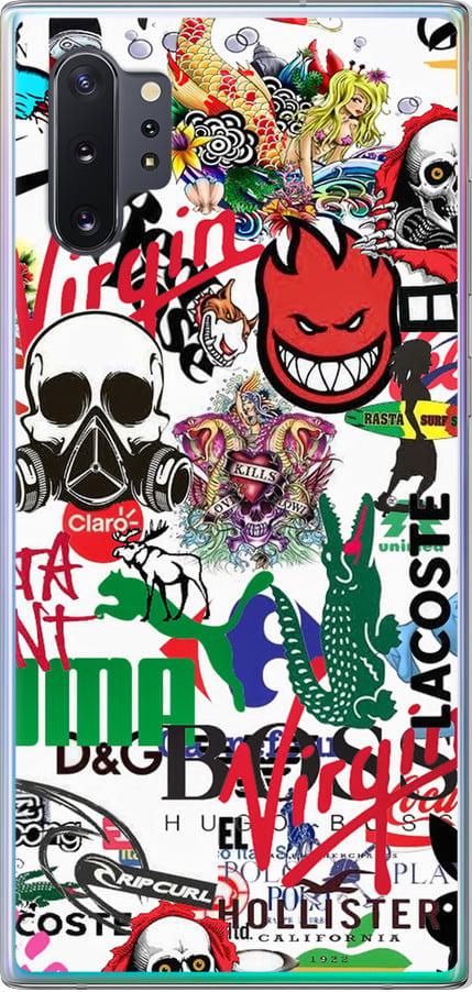 Чехол на Samsung Galaxy Note 10 Plus Many different logos (4022u-1756-42517) Чехол на Samsung Galaxy Note 10 Plus Many different logos (4022u-1756-42517)
