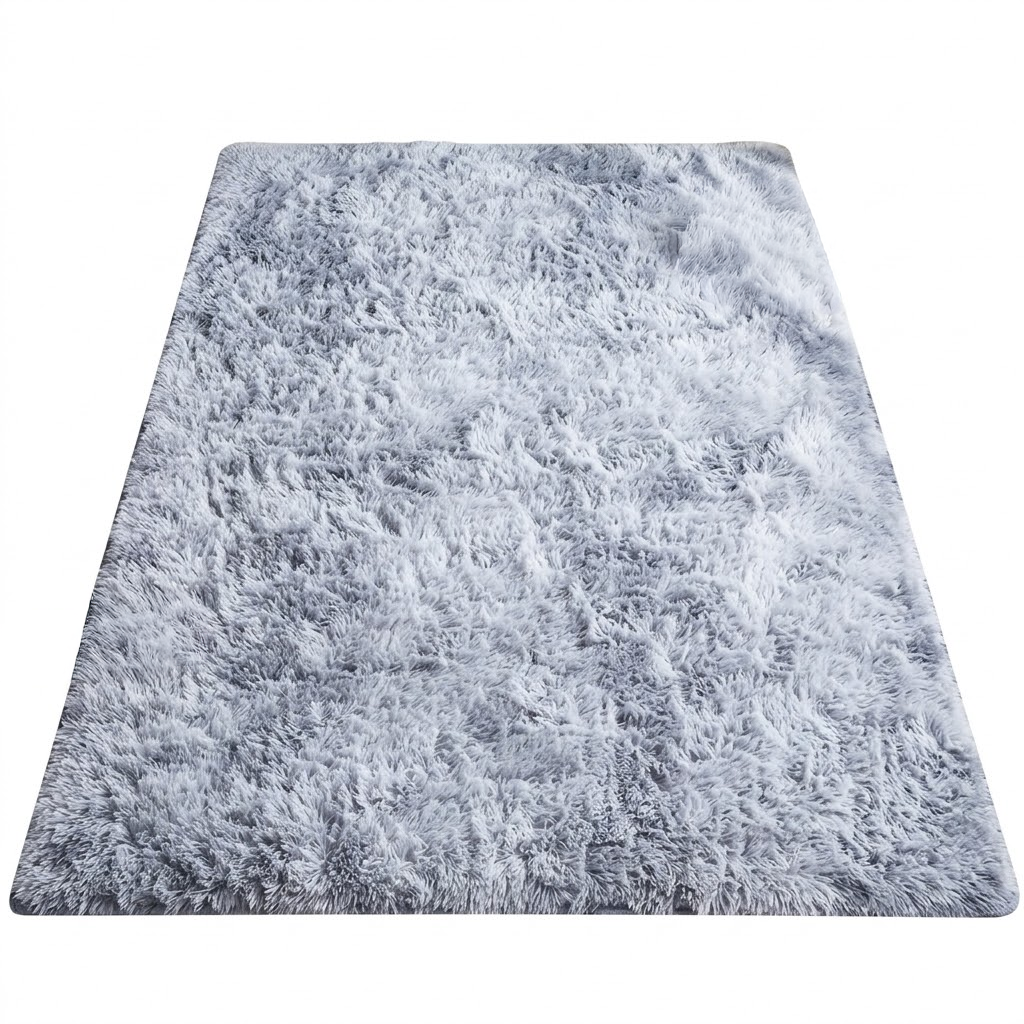 Ковер плюшевый RIAS VC-120 с противоскользящим основанием 80x120 см Grey (3_08367)