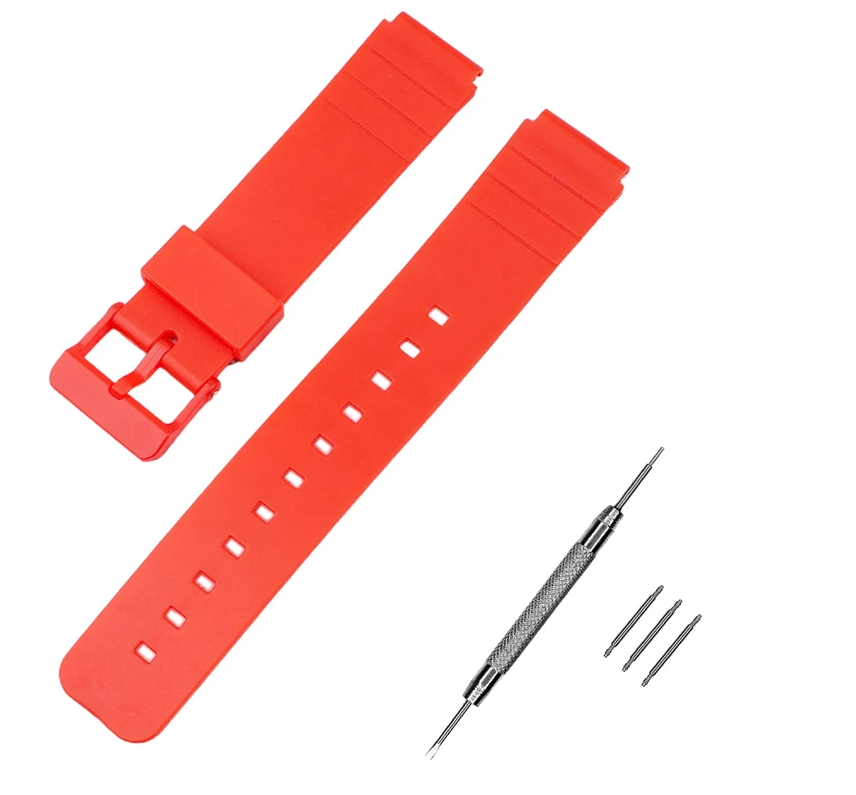 Ремінець для Casio MQ-24 All Red (3824)