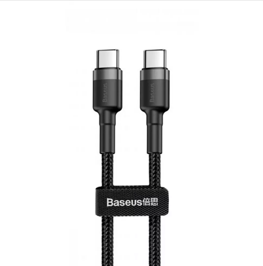 Кабель BASEUS CATKLF-GG1 Cafule Type-C to Type-C PD 2.0 60 W 1 м Gray/Black (559908)