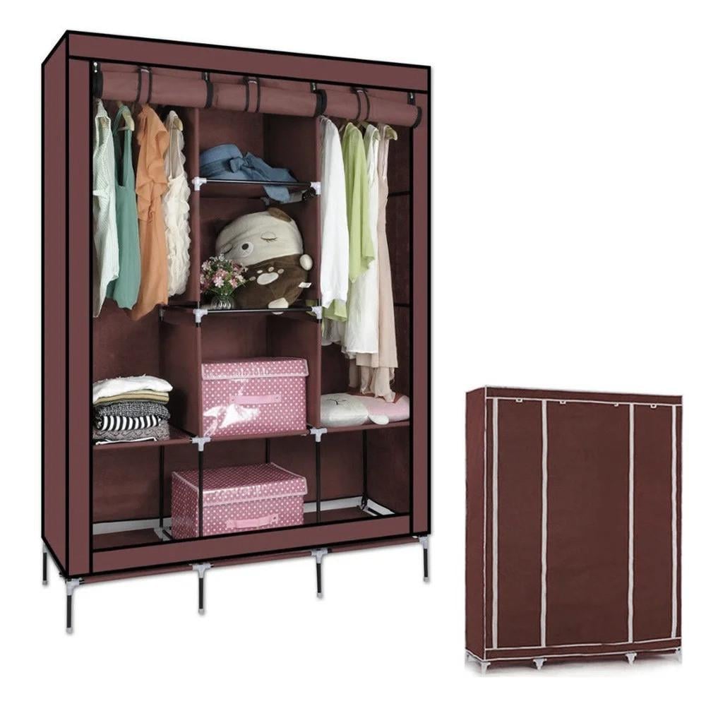 Шкаф тканевый Storage Wardrobe 88130 AN для одежды и обуви складной 175х130х45 см (11071646) - фото 5