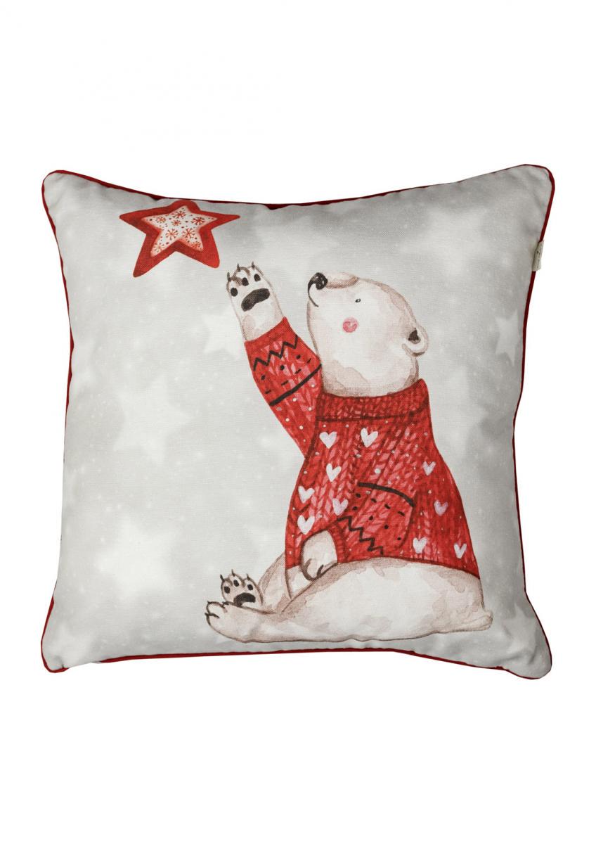 Наволочка декоративна Білий мішка 45х45 см (031690)