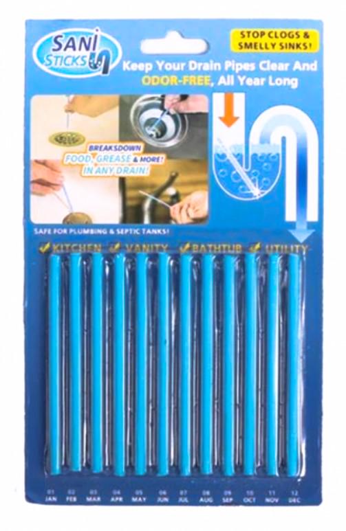 Средство для чистки в трубах Sani Sticks 12 шт. (15329843) - фото 4