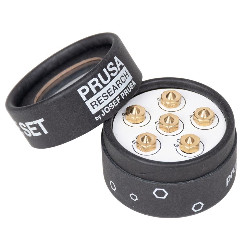 Комплект сопел Prusa Nozzle V6 для MK2/MK2.5/MK3/MINI, 0,25/0,4/0,6 мм из латуни (14369) Комплект сопел Prusa Nozzle V6 для MK2/MK2.5/MK3/MINI, 0,25/0,4/0,6 мм из латуни (14369)