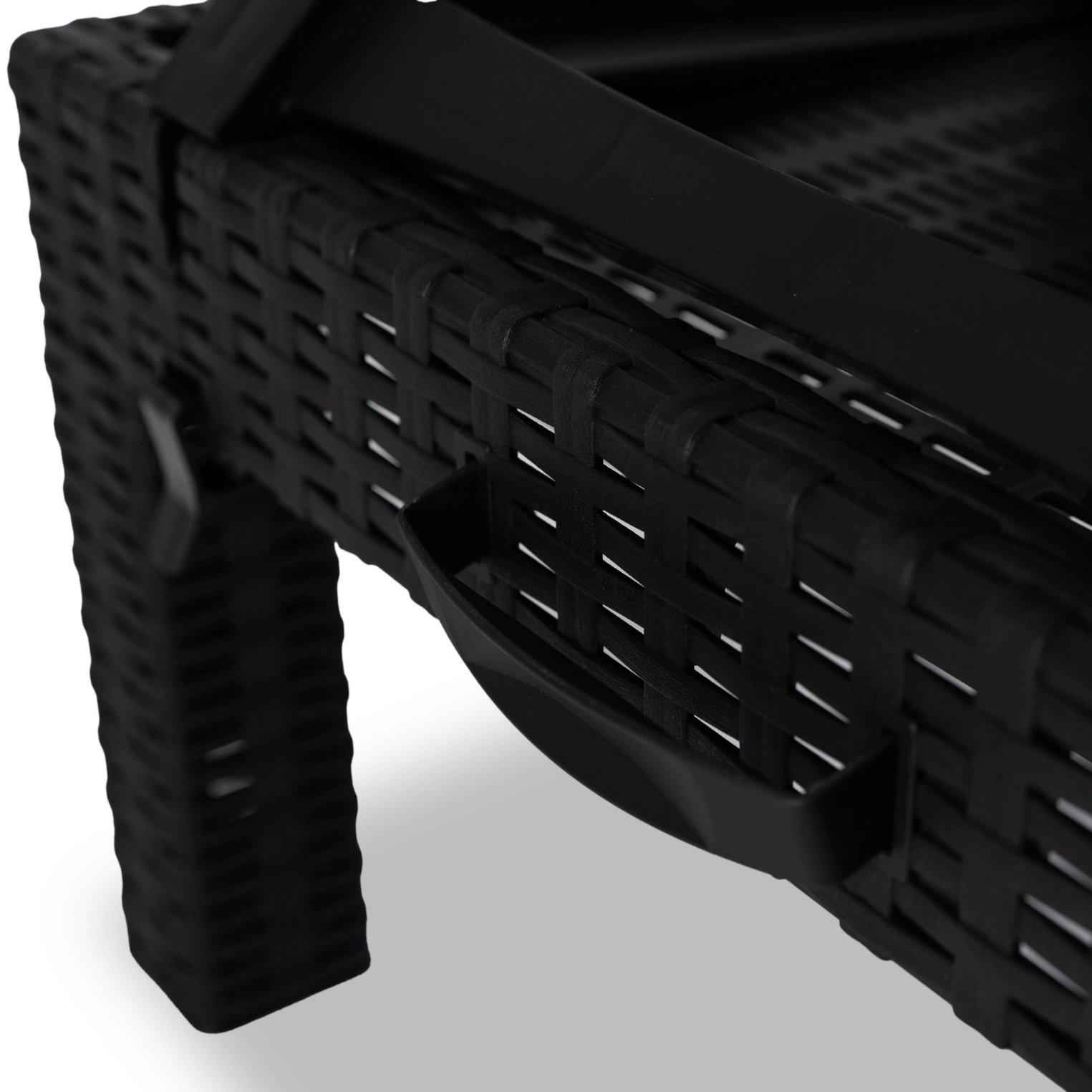 Шезлонг складной Mebel Elite LUIZJANA Черный (ME.LUIZJANA/CZ/P/T/OGR/LEZ) - фото 13