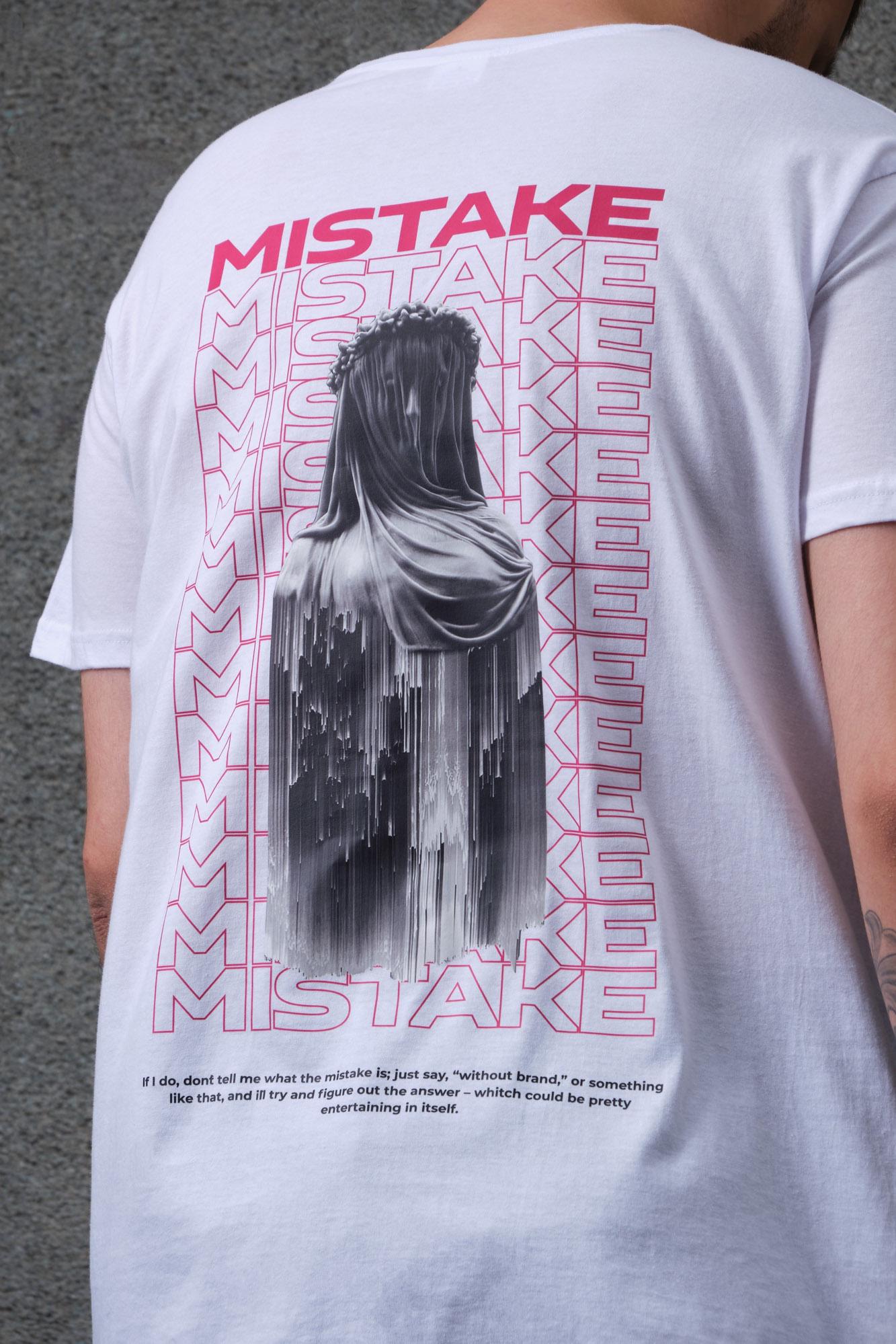 Футболка мужская оверсайз Without Mistake S/M White (S8049304) - фото 5