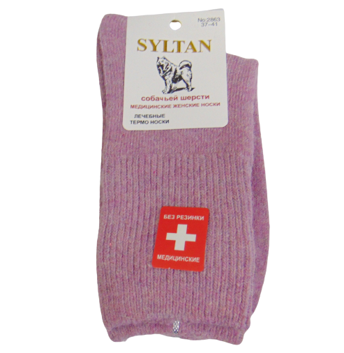 Носки термо лечебные собачья шерсть Syltan 2863 р. 37-41 Розовый (2002208618)