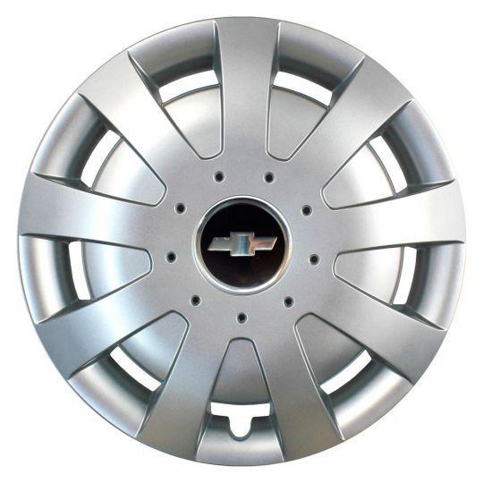 Автомобильные колпаки SKS 309 R15 с логотипом Chevrolet 4 шт. Серебристый