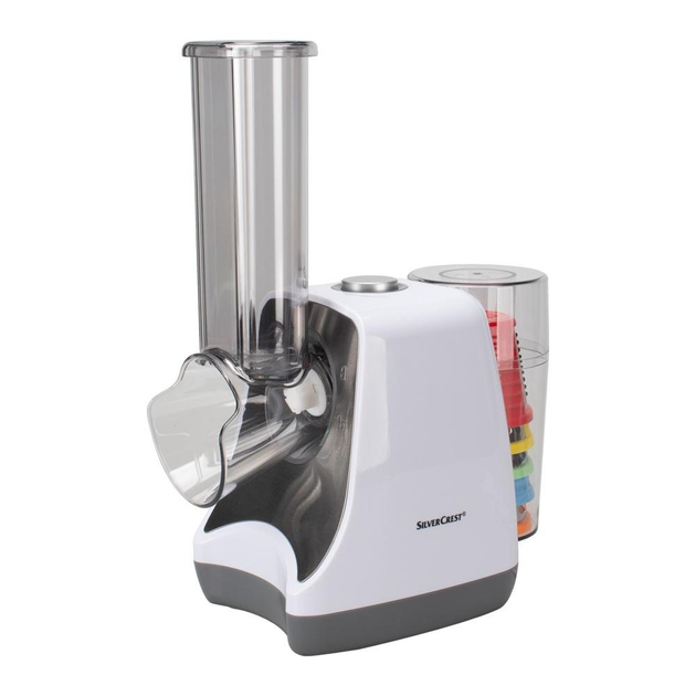 Овощерезка электрическая Silver Crest SGR 150 E2 с 5 насадками и отсеком для хранения (25072307)