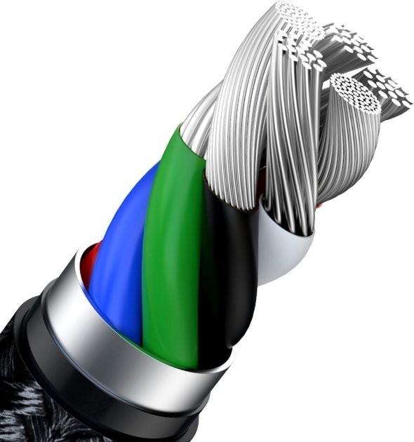 Кабель Baseus Cafule Metal Type-C to Lightning PD 20W 1 м White - фото 5 Кабель Baseus Cafule Metal Type-C to Lightning PD 20W 1 м White - фото 5