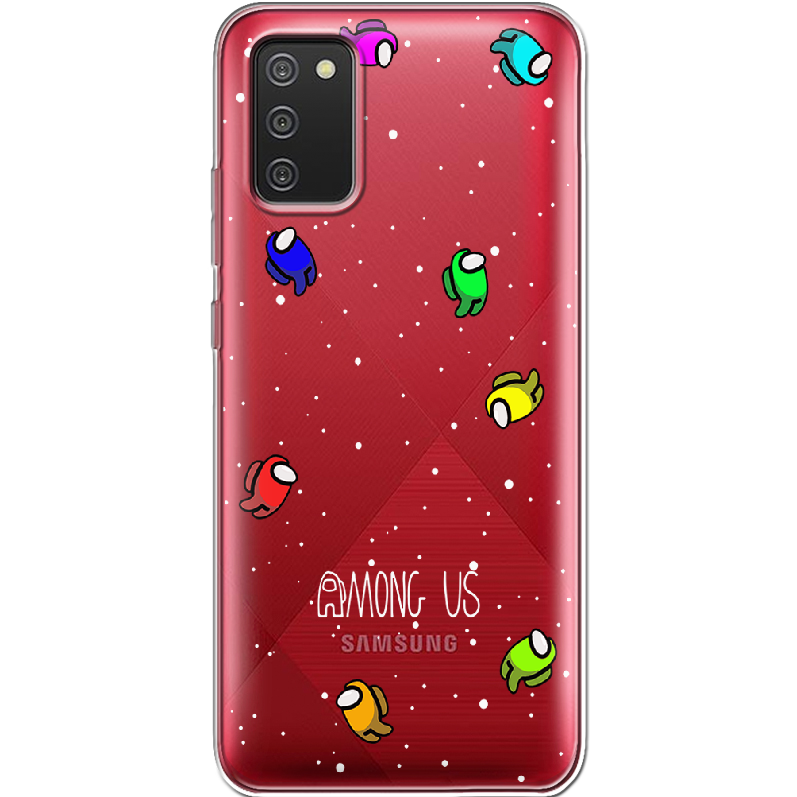 Чохол BoxFace Samsung A025 Galaxy A02S Among Us Invisible Прозорий силікон (41511-bk76-41511)