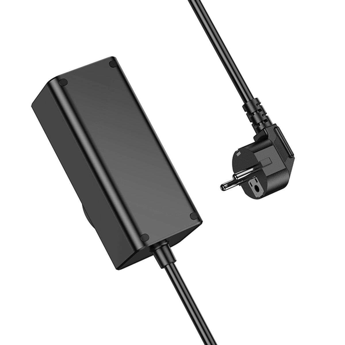 Подовжувач мережевий Hoco NS9 Wisdom 1-position PD67W 3xType-C 1xUSB 1 розетка 2 м Black (6942007638494) - фото 5 Подовжувач мережевий Hoco NS9 Wisdom 1-position PD67W 3xType-C 1xUSB 1 розетка 2 м Black (6942007638494) - фото 5